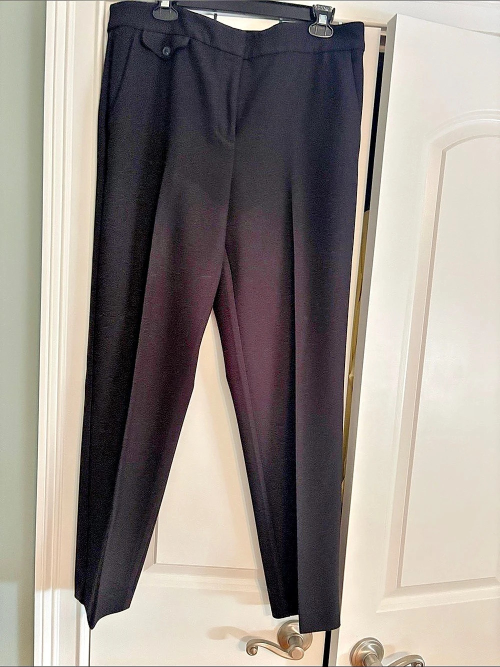 LOFT Black Trousers Size 12T Like New